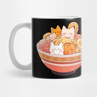 cat in ramen Mug